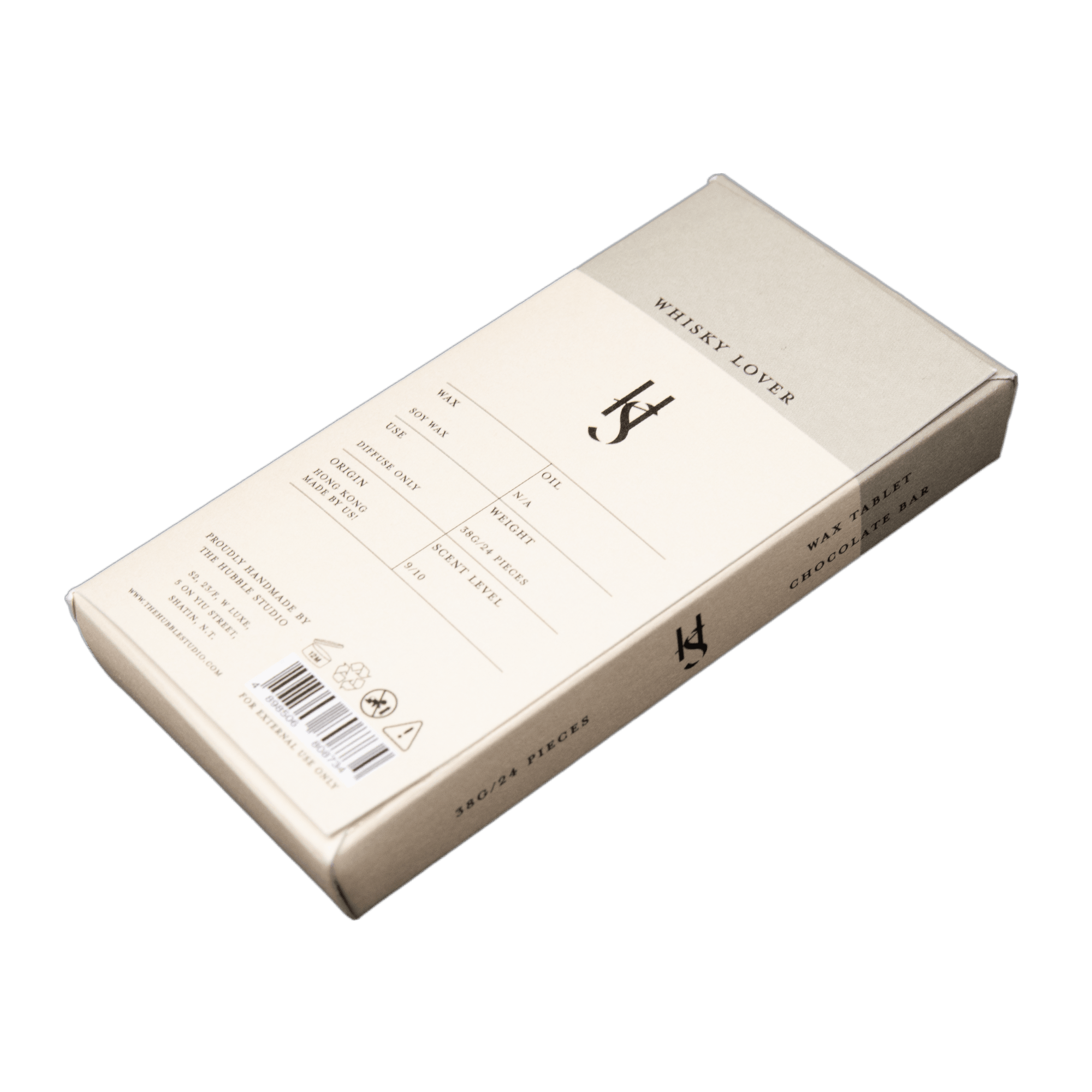 06 Whisky Lover 威士忌|朱古力香薰蠟片 - The Hubble Studio - Health & Beauty - Online, 佛手柑, 威士忌, 波本威士忌, 白茉莉花, 白雪松樹, 白麝香, 蘇格蘭威士忌, 蠟燭, 蠟片, 護膚蠟燭, 香薰蠟片