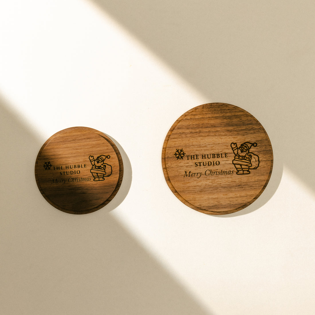 Engraved black walnut lid